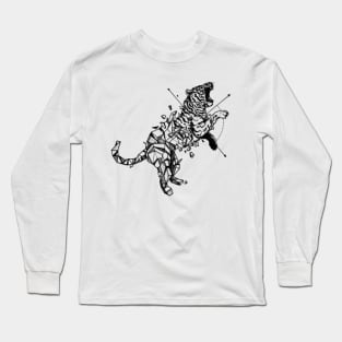 Geometerical Tiger - Tattoo Design Long Sleeve T-Shirt